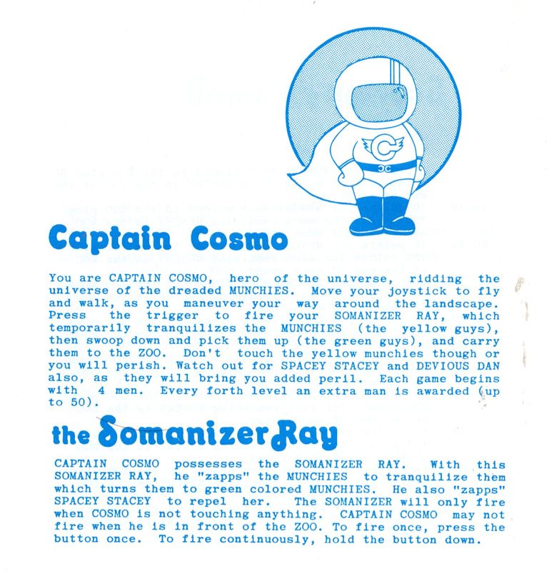 Captain Cosmo box art for MSX